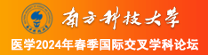 久插嗯日爽久久懂色南方科技大学医学2024年春季国际交叉学科论坛